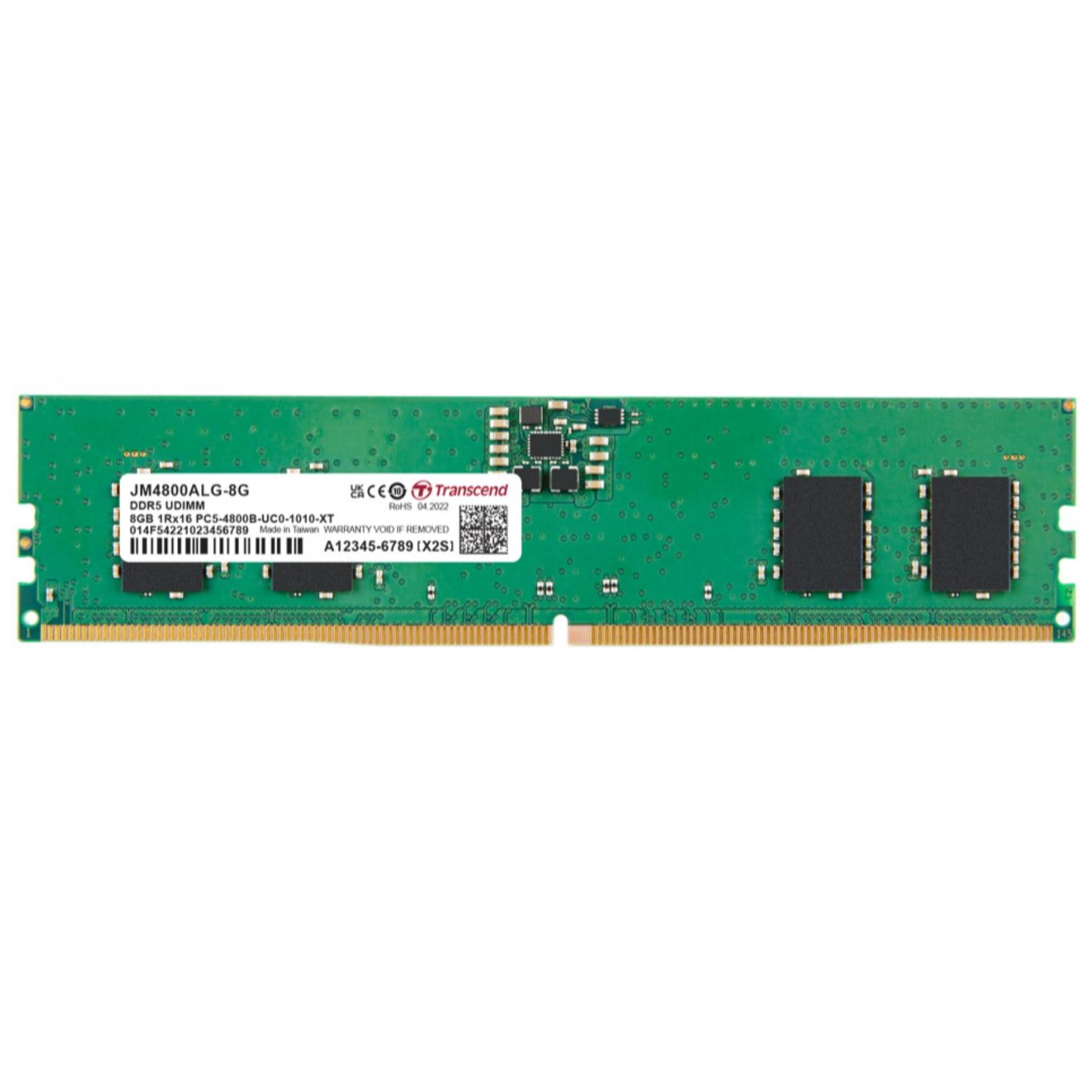Transcend 8GB JM DDR5 4800 U-DIMM 1RX16 1GX16